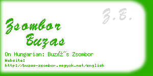 zsombor buzas business card